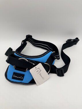 ShawnCo Essential Pro Dog Harness M Electric Blue No Pull Reflective Adjustable